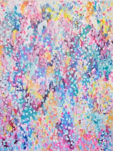 'Rainbow Snow' (102cm x 76cm x 4cm, unframed)