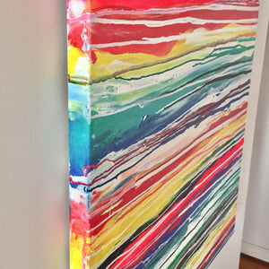 'Rainbow' (102cm x 76cm x 4cm, unframed)