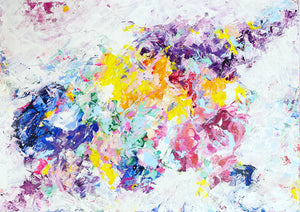 'Colour Lover' (76cm x 102cm x 4cm, unframed)