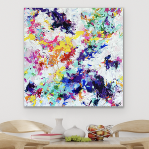 'Colour Lover II' (76cm x 76cm x 4cm, unframed)