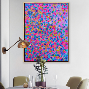 ‘Jellybean Dreams’ (102cm x 76cm x 4cm, unframed)