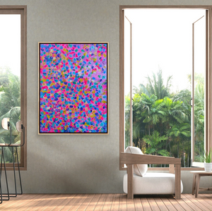 ‘Jellybean Dreams’ (102cm x 76cm x 4cm, unframed)