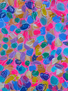 ‘Jellybean Dreams’ (102cm x 76cm x 4cm, unframed)