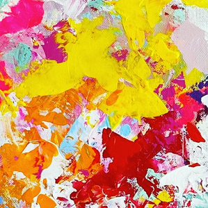 'Colour Lover II' (76cm x 76cm x 4cm, unframed)