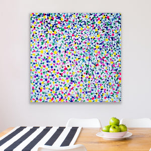 'Confetti' (76cm x 76cm x 4cm, unframed)