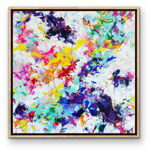 'Colour Lover II' (76cm x 76cm x 4cm, unframed)