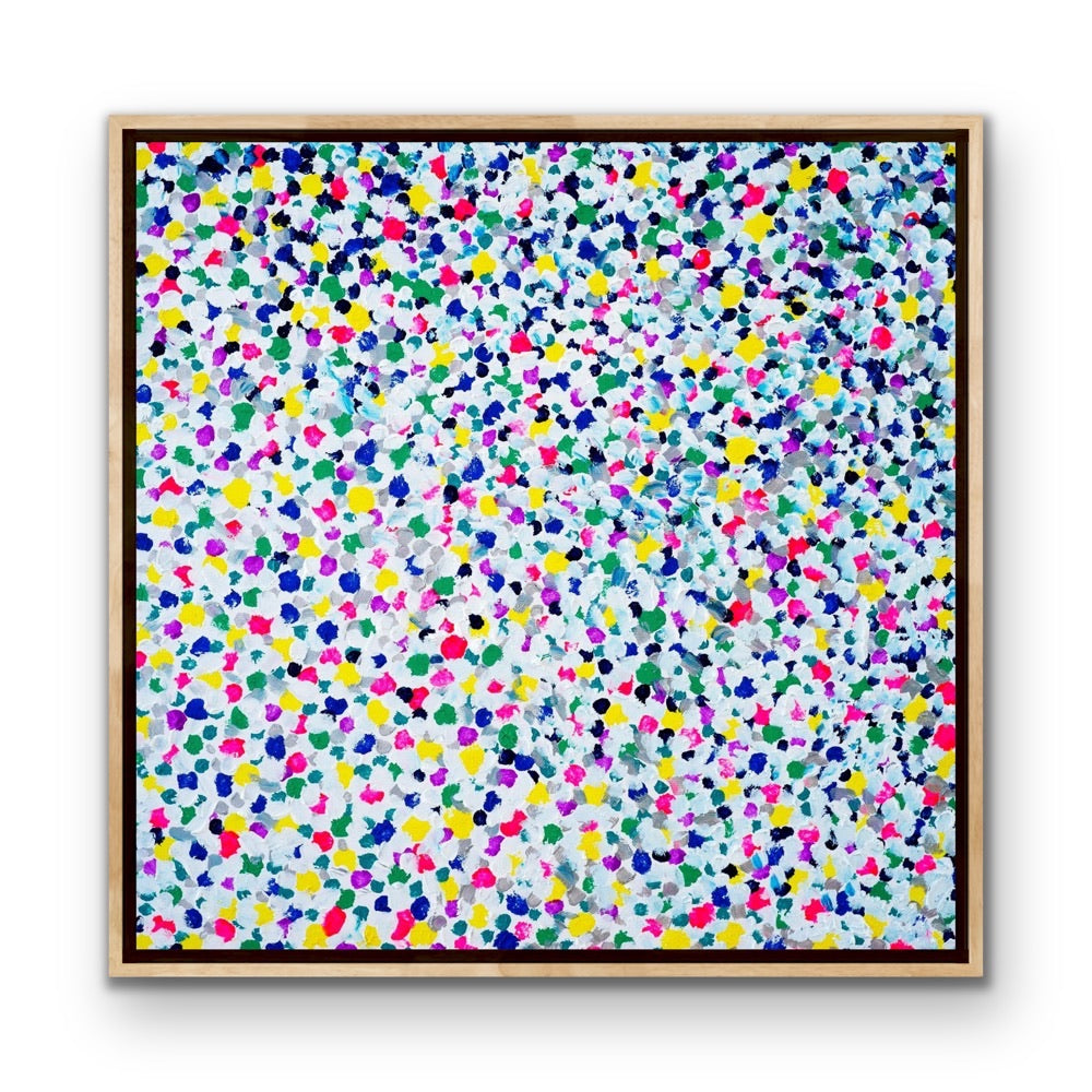 'Confetti' (76cm x 76cm x 4cm, unframed)