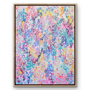 'Rainbow Snow' (102cm x 76cm x 4cm, unframed)